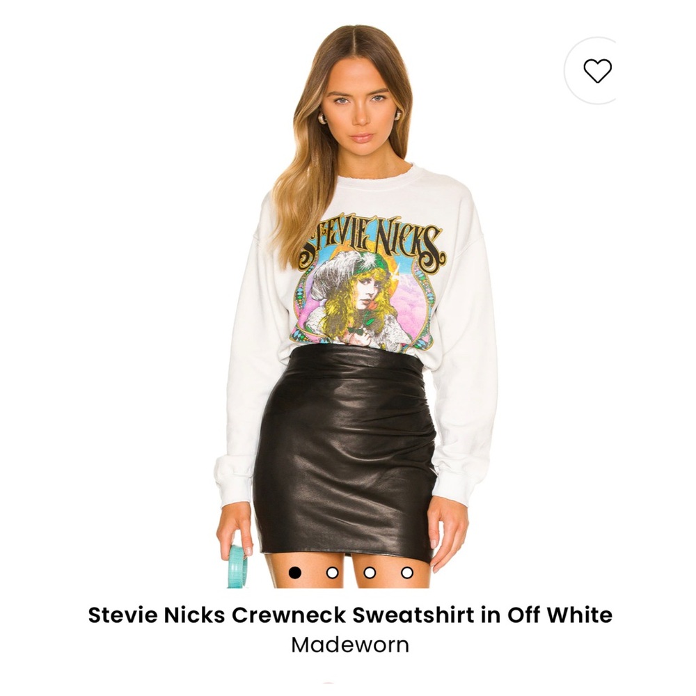 MADEWORN Stevie Nicks Crewneck Sweatshirt, Size XS